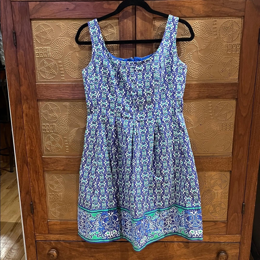 Nine West Blue and Green Dress